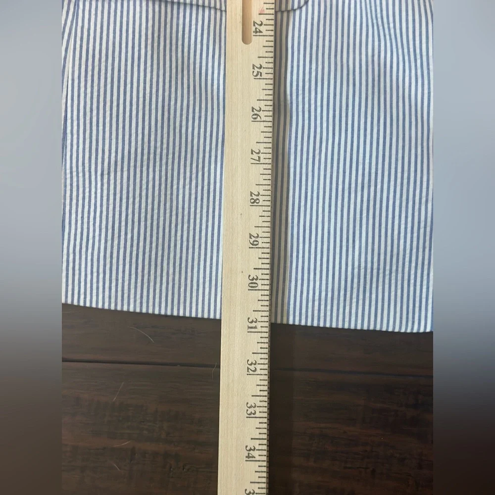Izod Blue and White Cotton Blazer